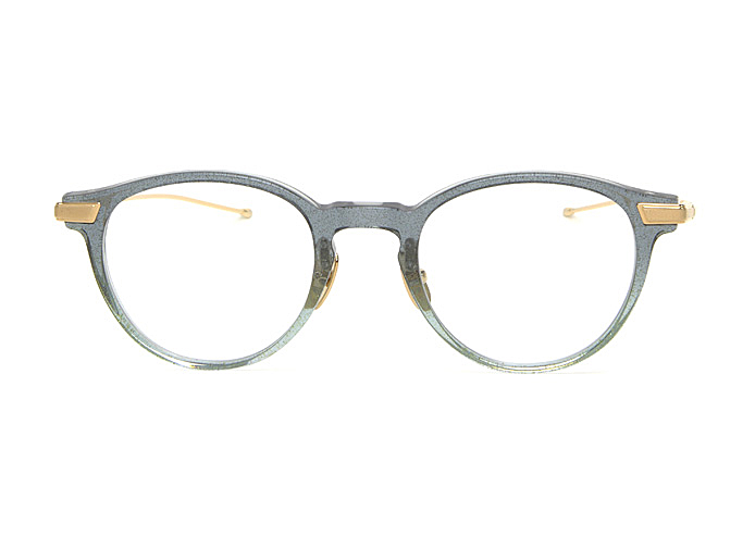 WHEEL K - Green Shine  White Gold temple | Mr.Gentleman EYEWEAR